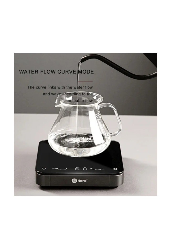 zeroHero Coffee Scale V2.0 – Aluminum Alloy/ABS/Glass, 0.5g-2000g  - Image 4