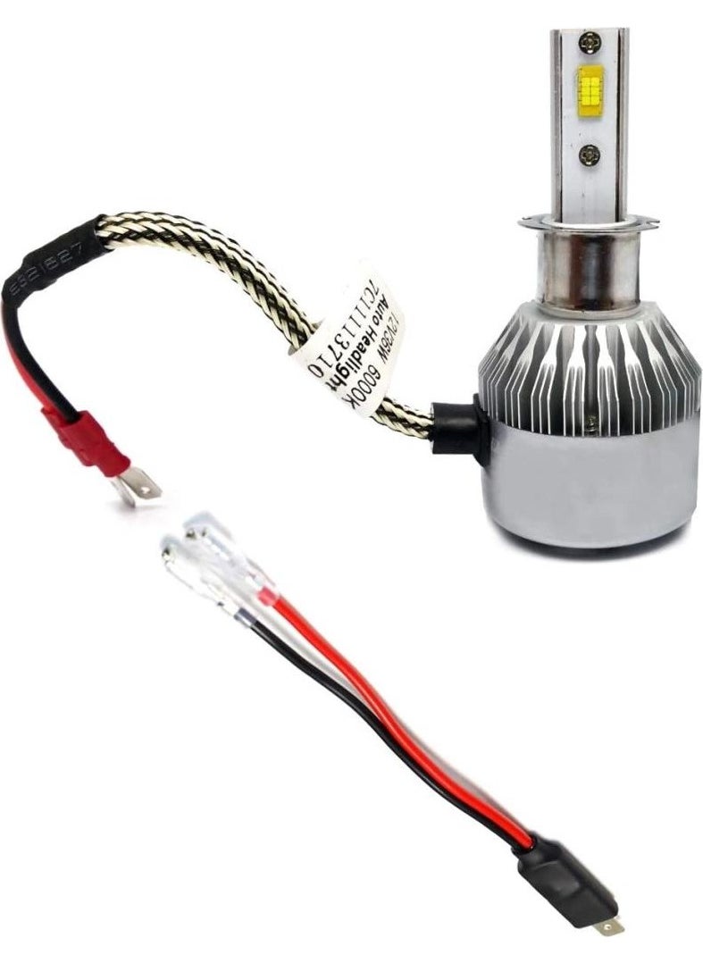 Techmaster محول كابل لBulb المصباح H1 زينون 2 قطع  - Image 4