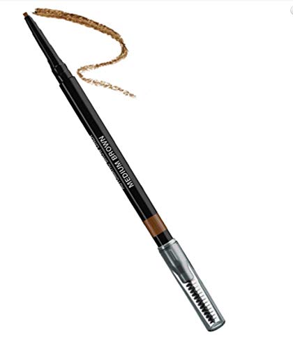 Jolie Refine Brow Automatic Brow Liner with Brush Precise Definition  Sweatproof Smudgeproof and Waterproof Paraben Free Gluten Free Cruelty Free Medium Brown