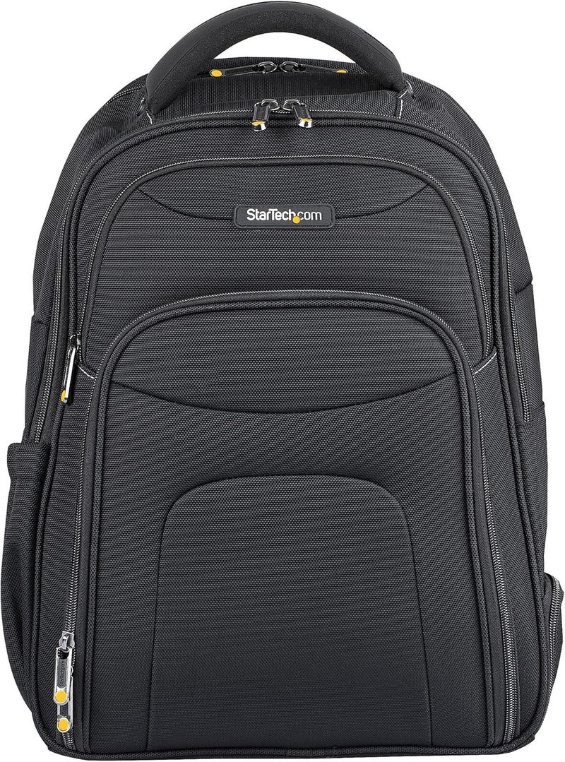 StarTechcom Unisex Backpack Ergonomic Computer Bag with Removable Accessory CaseLaptopTablet PocketsNylon Black 173 Professional IT Tech Backpack for WorkTravelCommute NTBKBAG173 - Image 2