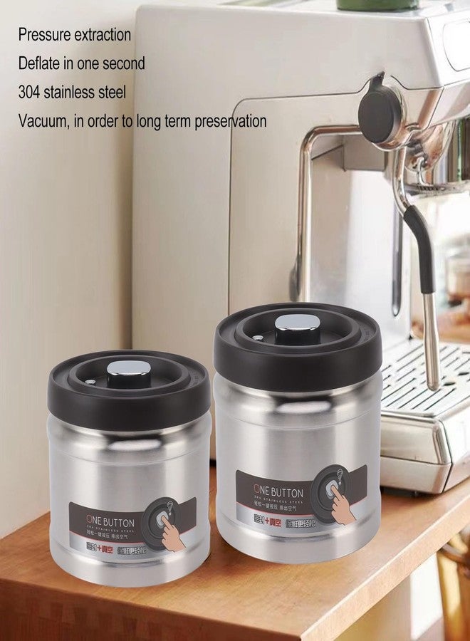 Bewinner Stainless Steel Vacuum Sealed Coffee Container with Airtight Seal, 1600ML Large Capacity for Fresh Coffee Beans and Grounds - Image 3
