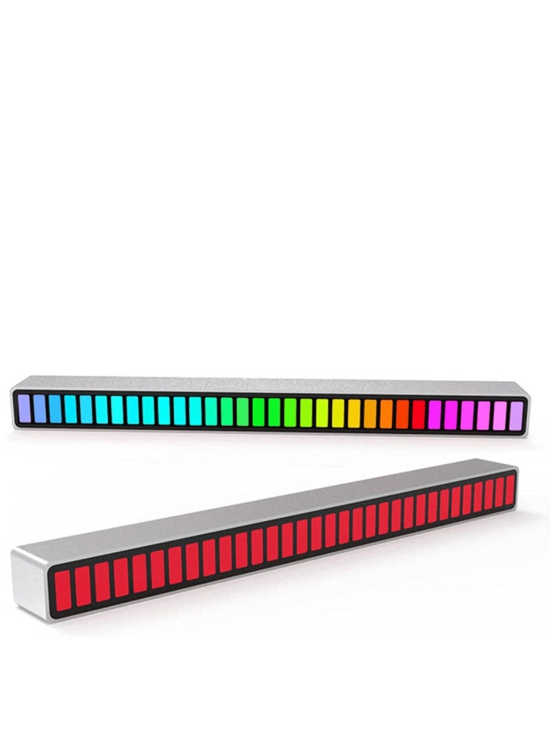 Creativity share Voice-activated Rhythm Light Stick 32-Bit RGB Audio Spectrum Bar Pickup Ambient DJ LED Display Rhythm Pulse Colorful Signal  - Image 1