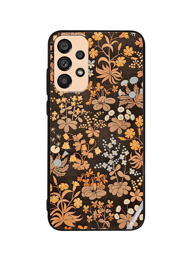 VR CREATIVE Protective Case Cover For Samsung Galaxy A23 Brownie Flower Design Multicolour - Image 1