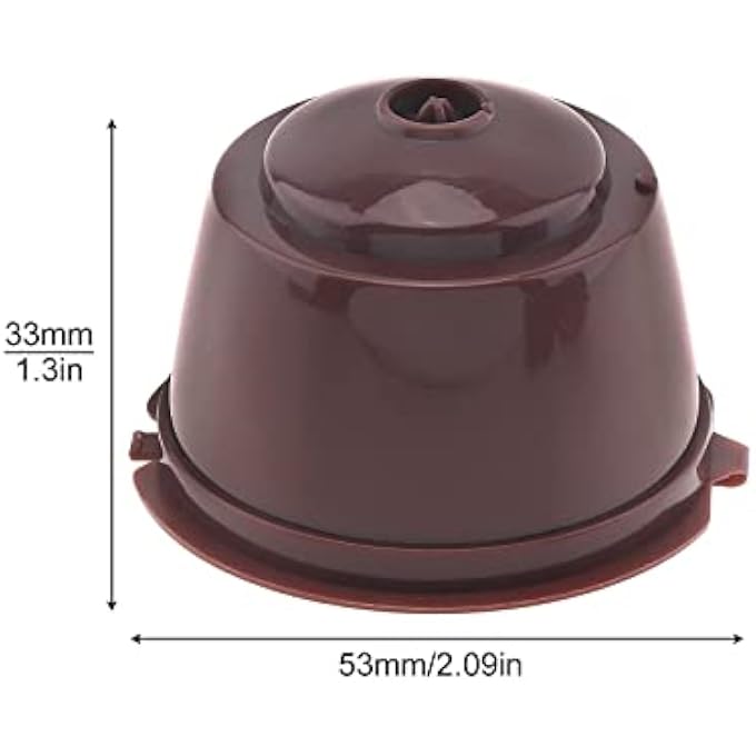 SYOSI 6Pcs Reusable Coffee Capsule For Nescafe Dolce Gusto Machine  Reusable Refillable Coffee Capsule Filter Cup Kit With Cleaning Brush And Measuring Spoon - Image 2