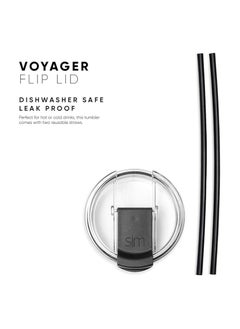 Simple Modern Simple Modern Travel Coffee Mug Tumbler with Flip Lid | Reusable Insulated Stainless Steel Cold Brew Iced Coffee Cup Thermos | Gifts for Women Men Him Her | Voyager Collection | 12oz | Pink  - Image 4