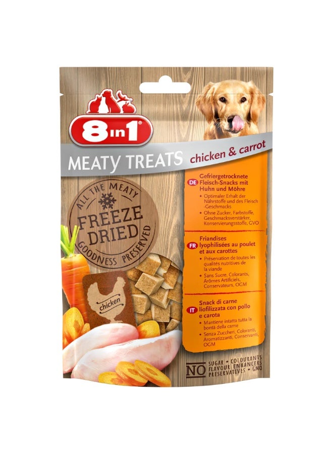 8in1 Meaty Treats Freeze Dried Chicken & Carrots 50 g