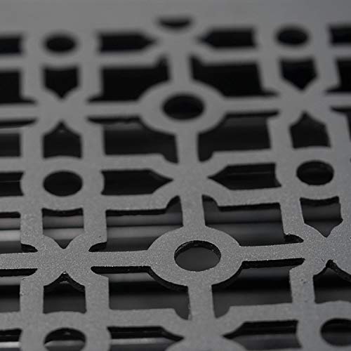 Madelyn Carter Contemporary Cathedral Style Vent Cover, Solid Cast Aluminum Interior, Controls Air Flow, 2 x 12 inches (Overall Face: 3.75 x 13.5 inches), Matte Black - Image 4