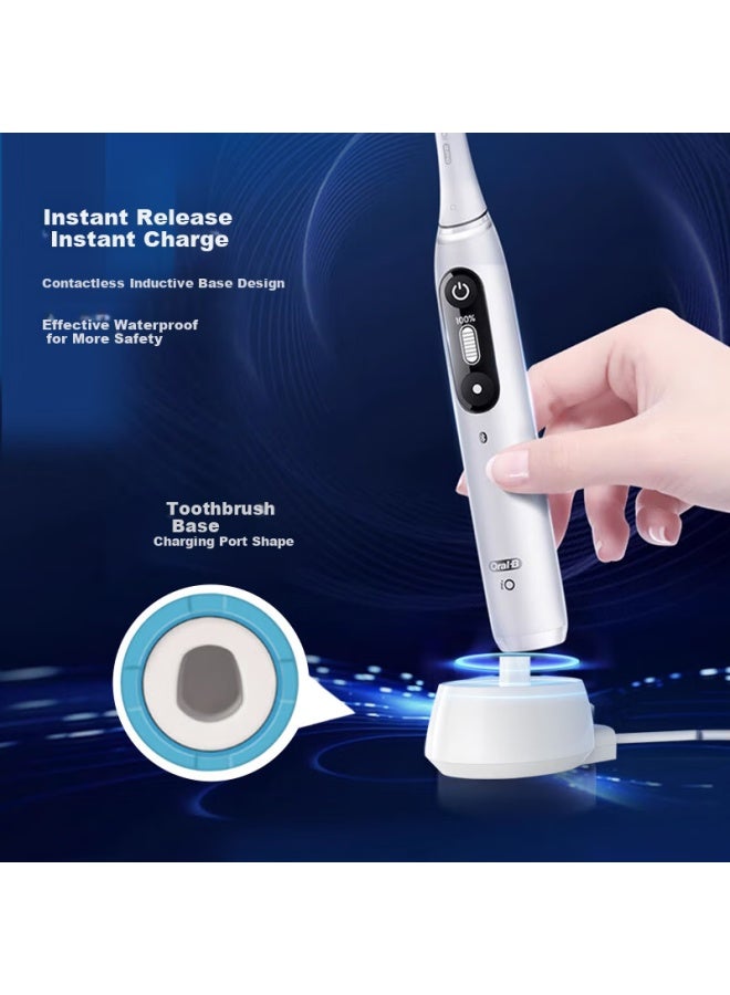 Masentek متوافق مع شاحن فرشاة الأسنان الكهربائية براون أورال-بي D12/D16/D100/3709/PRO600/700/PRO1000/2000/3000 قاعدة الشحن كابل الشحن - Image 2
