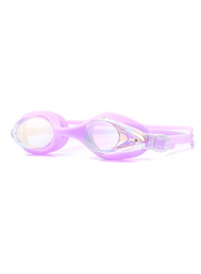Dolphin 5016 Anti-Fog & UV Swimming Goggles for Adults Mirrored Lenses Silicone Straps With Box & Earplugs, Light Purple - Image 2
