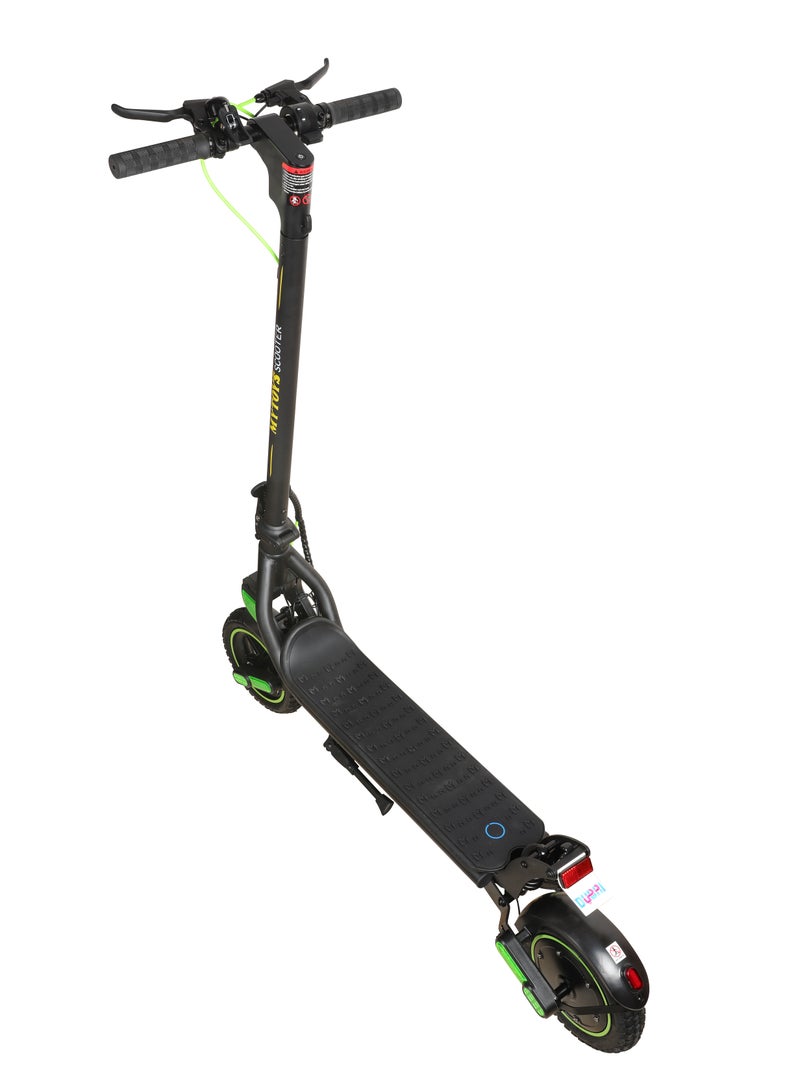 مايتويز Mytoys MT650 2024 نموذج - نيون الأخضر - للطي سكوتر الكهربائية - فرشاة أقل موتور 350W - 12-18km نطاق البطارية 5.2Ah - سرعة تصل إلى 45kmh مع تعليق الجبهة والخلفية - Image 5