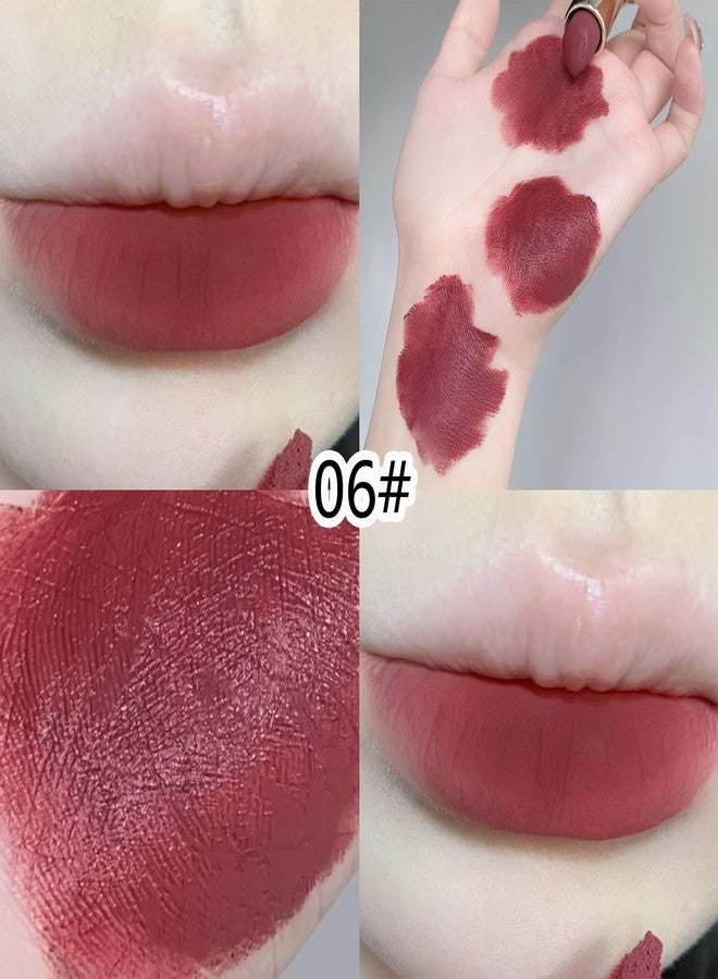 GEGE BEAR Cute Velvet Matte Lipsticks for Women, Matte Waterproof Smudgeproof Long Lasting Nude Brown Pink Red Maroon Crayon Velvet Smooth Bullet Lipstick (#06- CORAL SUNSET, PACK OF 1) - Image 2