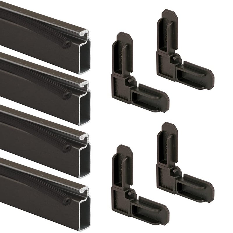 Prime-Line PL 7806 Aluminum Screen Frame Kit, 5/16 inch x 3/4 inch x 36 inch, Bronze, Set of 1 - Image 1