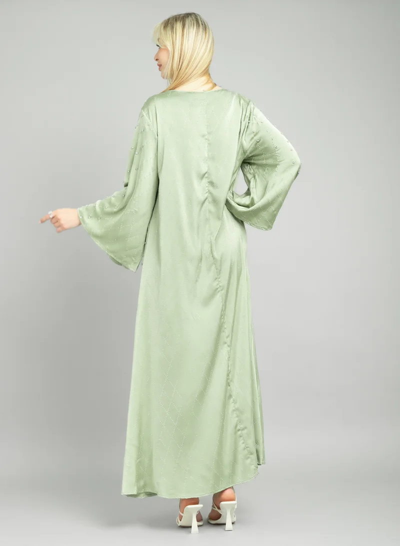 IKKXA Crystal Breeze Jalabiya CJ1083 Green