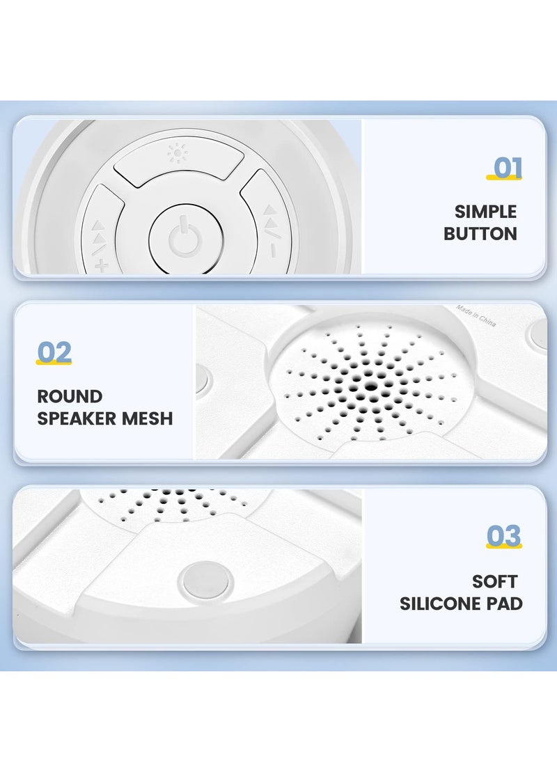SYOSI White Noise Machine, Portable Sound Machine for Baby Adult, Noise Canceling for Sleep Aid with Night Light 16 Soothing Sounds 3 Timing Modes Sound Machine for Sleeping, Home Office Travel Gift  - Image 3