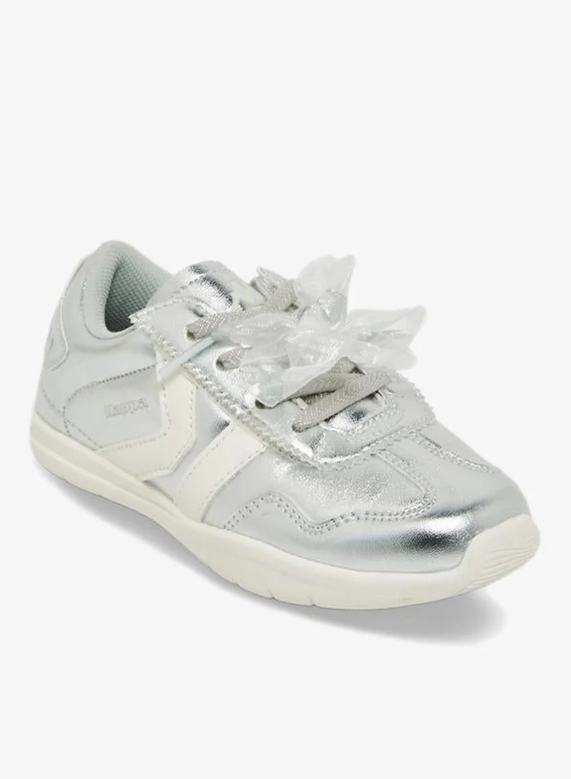 Kappa Girls Bow Lace-Up Ankle School Sneakers