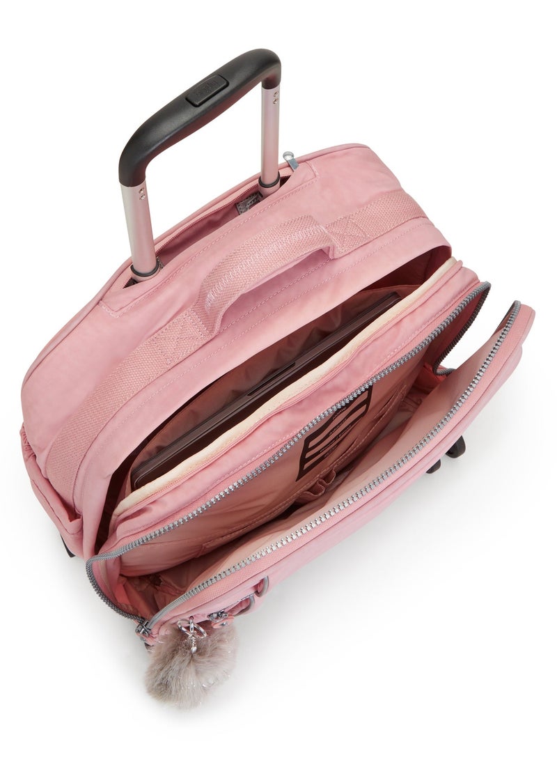 Kipling New Storia Kids' 4-Wheeled School Trolley Bag with 15.6 inch Laptop Compartment Bridal Rose [Personalized Edition] - Image 4