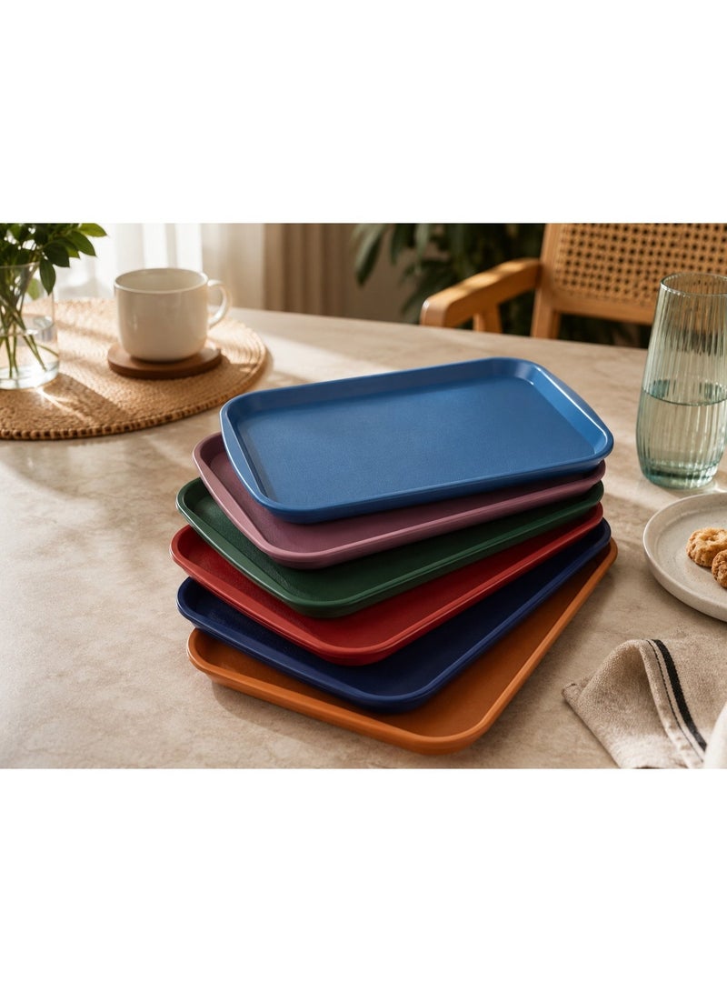 favilla Multi-colored plastic serving tray - 36 x 27 cm - 612 - Image 4