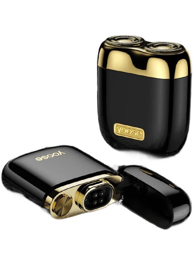 YOOSE ولاعة كهربائية محمولة من يووس مع ماكينة حلاقة من سبائك الألمنيوم، هدية عيد ميلاد لصديقك، صندوق هدايا أسود ذهبي، ميني 2.0 - Image 1