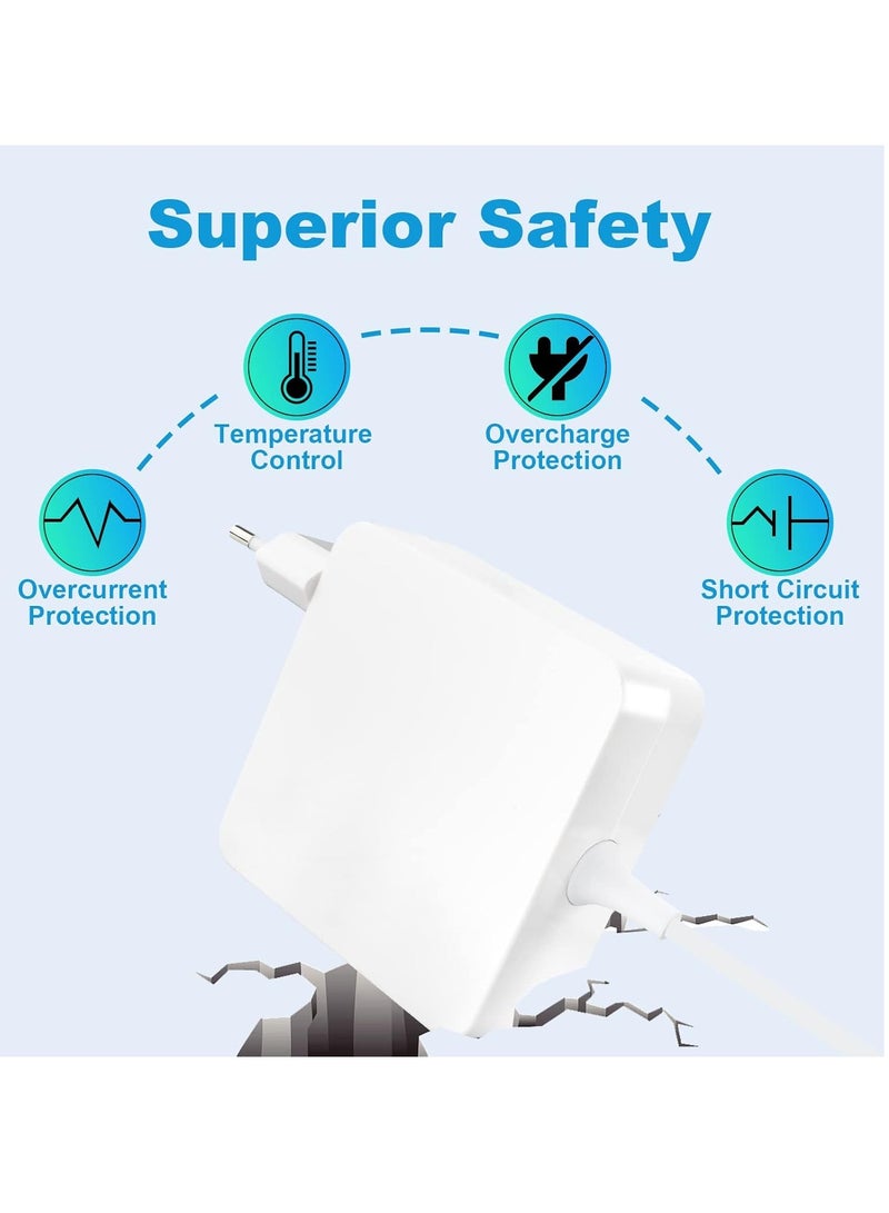 شاحن USB C 87 واط لجهاز ماك بوك برو 13 بوصة 15 2016-2021 A1707 1719 A1990 A2251 A2289 61 لماك اير 2018 2019 20 من نيغساي وO وأجهزة أخرى النوع فولت - 4.3 امبير - Image 3