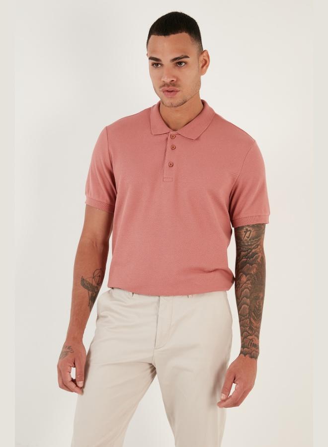 Buratti Cotton Regular Fit Button-Down Polo Collar T-Shirt Men's POLO COLLAR T-SHIRT 5902127 - Image 3