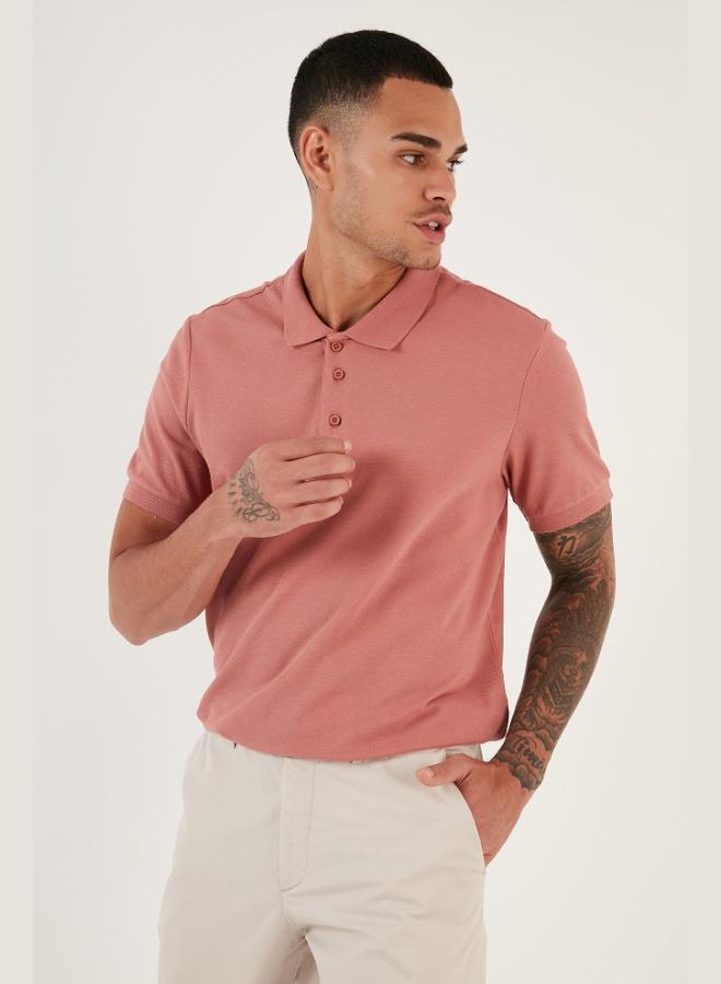 Buratti Cotton Regular Fit Button-Down Polo Collar T-Shirt Men's POLO COLLAR T-SHIRT 5902127 - Image 4