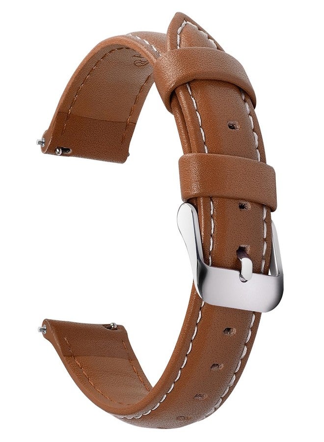 Fullmosa Watch Band, Quick Release Leather Watch Strap for Men Women, Replacement Bands Width 14mm 16mm 18mm 19mm 20mm 21mm 22mm 24mm - Image 1