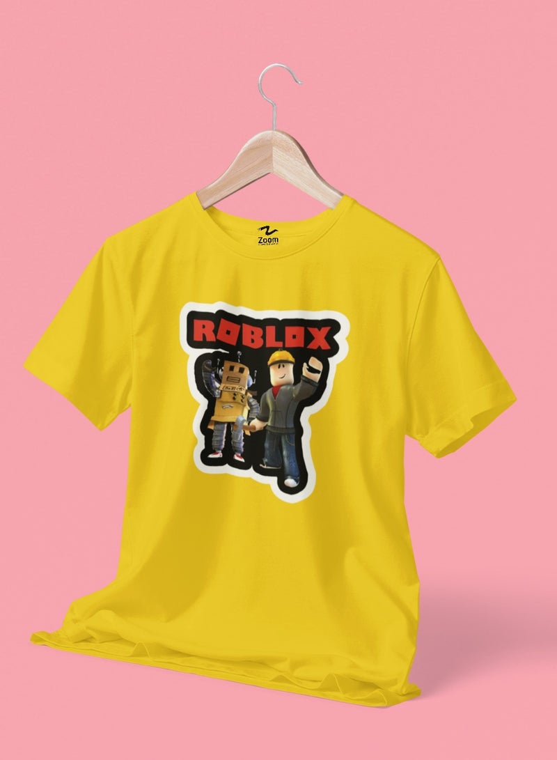 ZOOM تصميم تي شيرت لاعب ROBLOX للأطفال