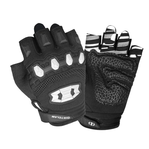 Seibertron Youth Dirtclaw Gloves - Gel Padded Anti-Slip Palm Fingerless Gloves for Off-Road/Dirt Bike Riding Black M - Image 1