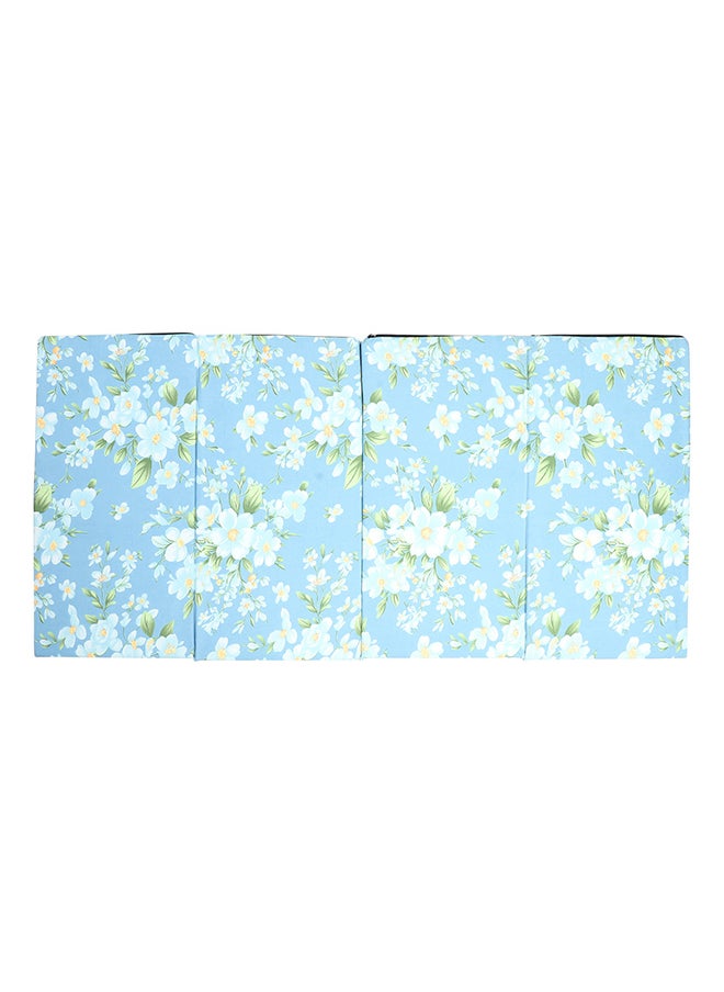 Status Contract - 40 mm 4 Fold Single Size Foam Mattresses, Floral Print, 182 X 88 Cms - Image 1