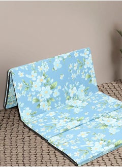 Status Contract 40 mm 4 Fold Single Size Foam Mattresses, Floral Print, 182 X 88 Cms  - Image 1
