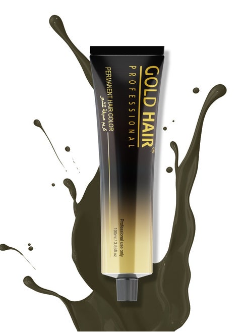Permanent Color 100ml Warm Green Blond 7G