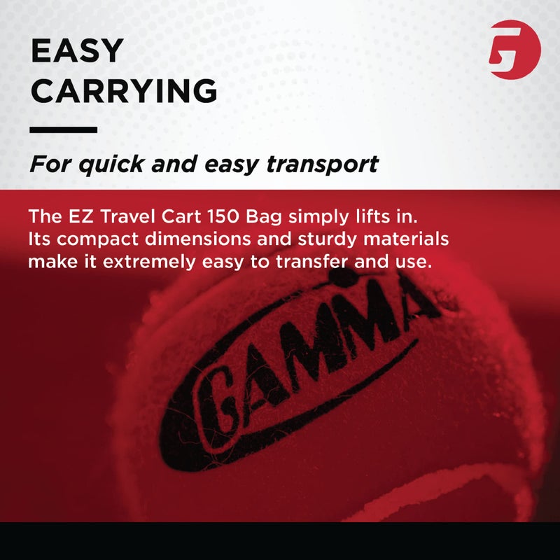 GAMMA Sports EZ Travel Cart Pro, Ball Hopper with Premium Carry Case, Holds 120 Pickleball Balls or 150 Tennis Balls, Compact Cart Bag, Tennis, Pickleball, Racquet Sports Equipment, BEZTB00 - Image 5