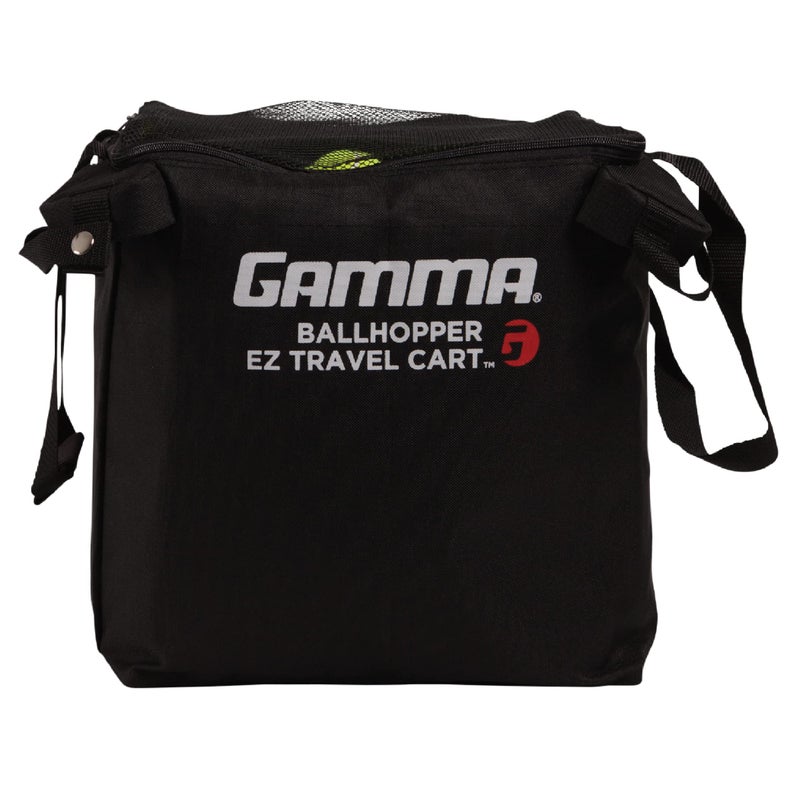 GAMMA Sports EZ Travel Cart Pro, Ball Hopper with Premium Carry Case, Holds 120 Pickleball Balls or 150 Tennis Balls, Compact Cart Bag, Tennis, Pickleball, Racquet Sports Equipment, BEZTB00 - Image 1