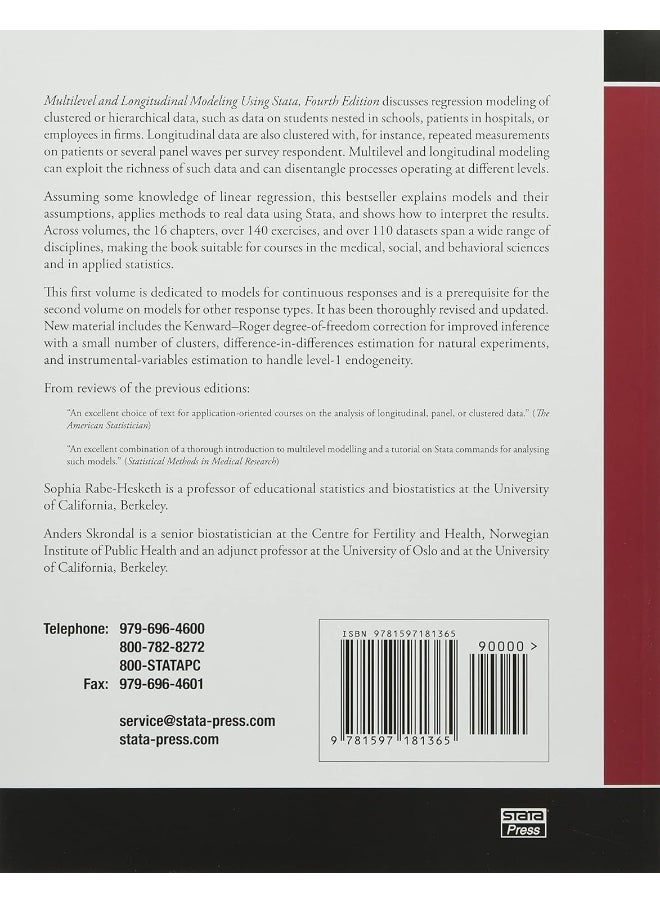 null - Multilevel and Longitudinal Modeling Using Stata, Volume I: Continuous Responses - Image 1