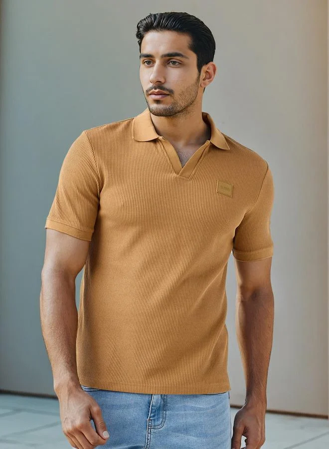 Lee Cooper Lee Cooper Ribbed Polo T-shirt
