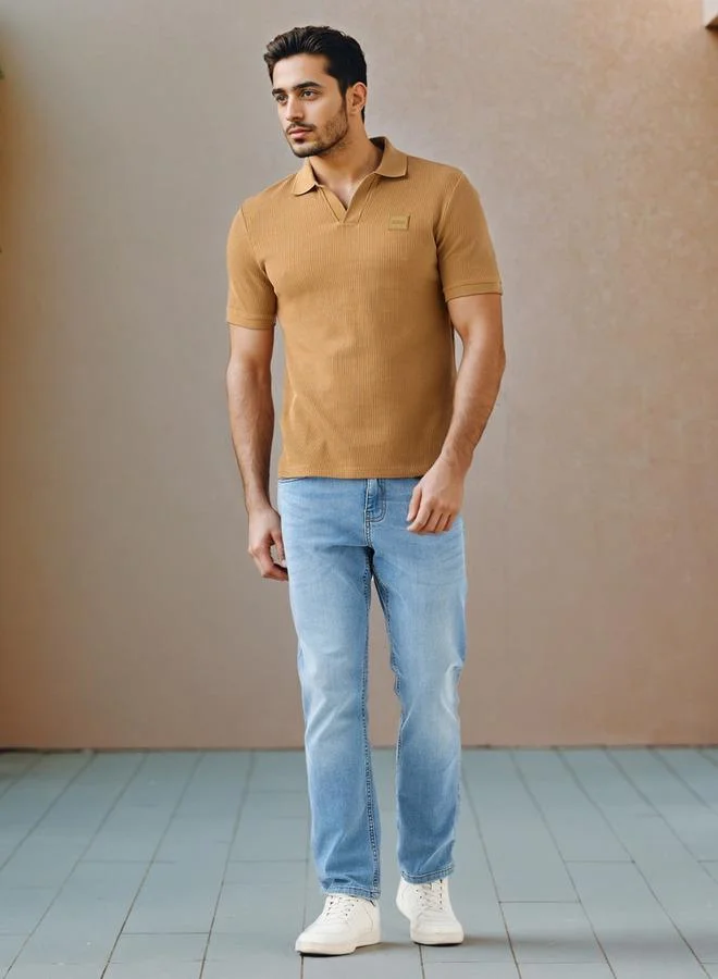 Lee Cooper Lee Cooper Ribbed Polo T-shirt