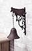 Ebros Gift Cast Iron Rustic Vintage Western Farmhouse Bovine Cow Door Wall Dinner Yard Bell Outdoor Southwestern Farm - Image 2