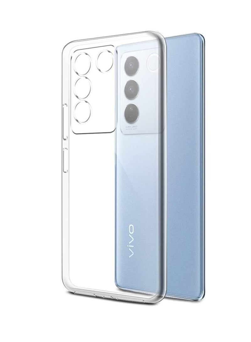 Techie غطاء شفاف مضاد للصدمات من TPU لفيفو V27 / فيفو V27 برو رقيق جداً مع زوايا ناعمة ومضاد لبصمات الأصابع - Image 1