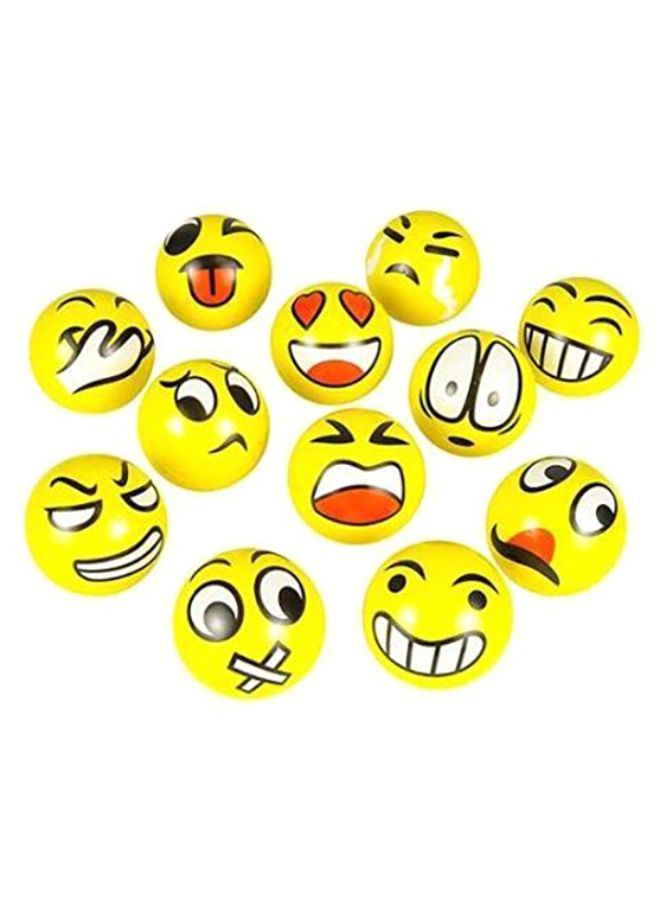 نيبمينينت مجموعة كرات لتخفيف التوتر بتصميم رموز تعبيرية مكونة من 12 قطعة - Image 1
