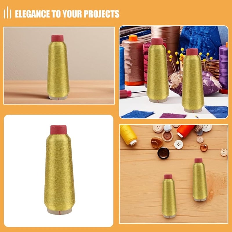 2 لفات حامل خيط ماكينة الخياطة للبكرة للتطريز والكروشيه والتلحيف - Image 4