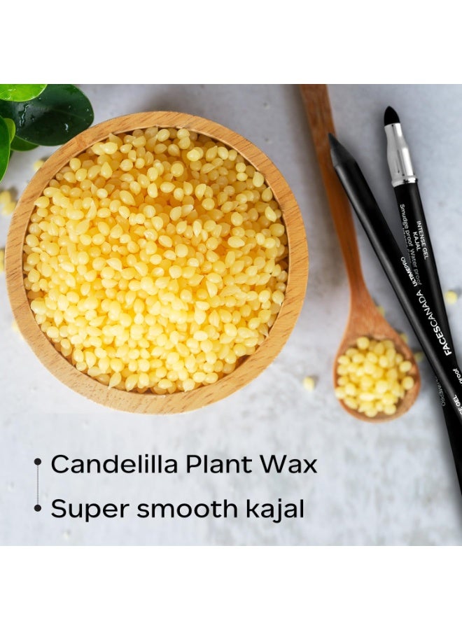 Facescanada FACES CANADA Ultime Pro Intense Gel Kajal With Smudger & Sharpener - Black, 1.2 g | 24 Hr Long Stay | Waterproof & Smudgeproof | One Swipe Smooth Application | 3-in-1 Kajal, Eyeliner, Smokey Eyeshadow - Image 3