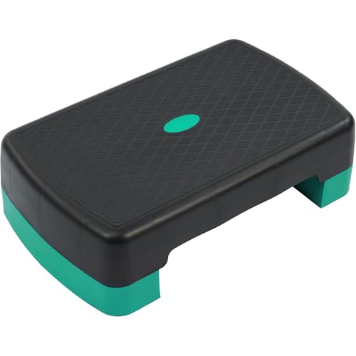 Fitvids 18 Workout Aerobic Stepper Step Platform with 2 Risers Multiple Colors - Image 1