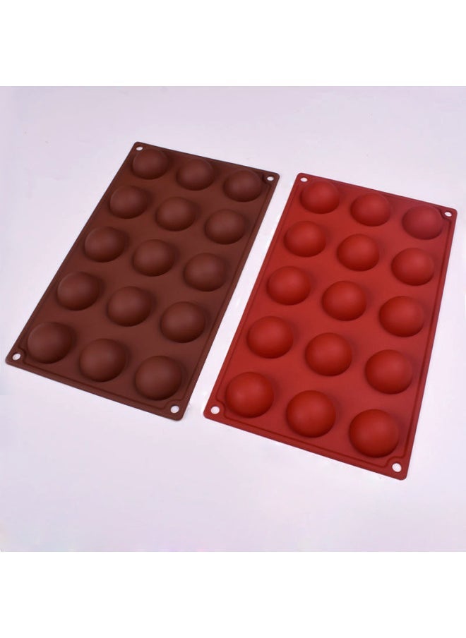 Cross-border Silicone Chocolate Hemisphere Mold 6 Even 24 Even Ball Cake Mold Dome Mousse Baking Gadget-Color - Image 4