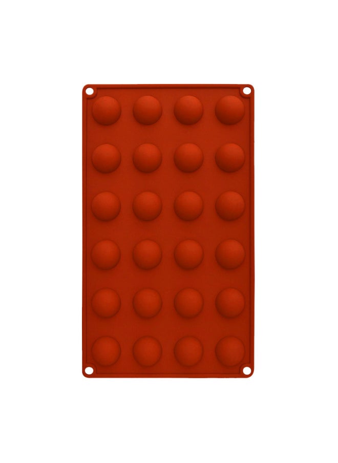 Cross-border Silicone Chocolate Hemisphere Mold 6 Even 24 Even Ball Cake Mold Dome Mousse Baking Gadget-Color - Image 1