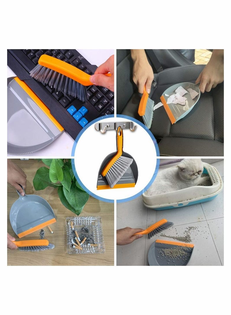 SYOSI Dustpan and Brush Set, Portable Cleaning Brush and Dustpan Combo with Handle, 1 Set - Image 5