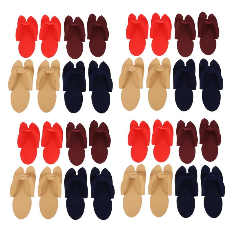 48 Pairs Disposable Pedicure Slippers Lightweight Non Skid for Spa Salon Home Travel Random Colors - Image 2