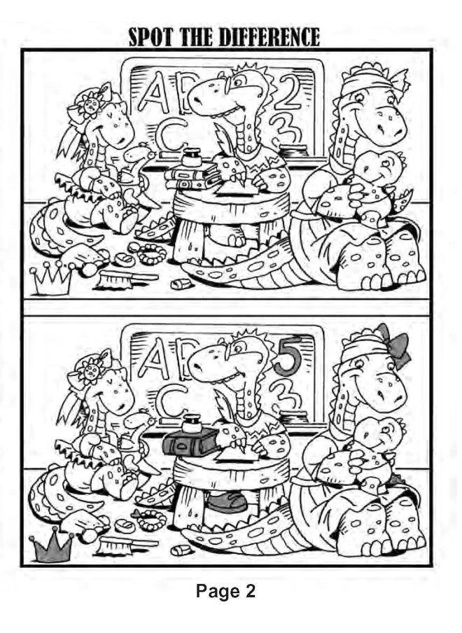 null - Awesome Dinosaur Activities: Mazes, Hidden Pictures, Word Searches, Secret Codes, Spot the Differences, and More! - Image 1