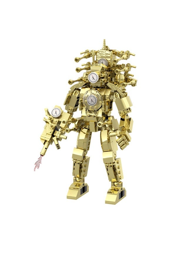 general Children's Building Block Toys, Skibidi Assembling Game, Toilet Man TV Man Series Building Blocks-G043 Enhanced Edition Titan Clock Man - Image 1