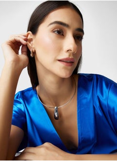 ELLA Pendant Choker Necklace & Earrings Set  - Image 4