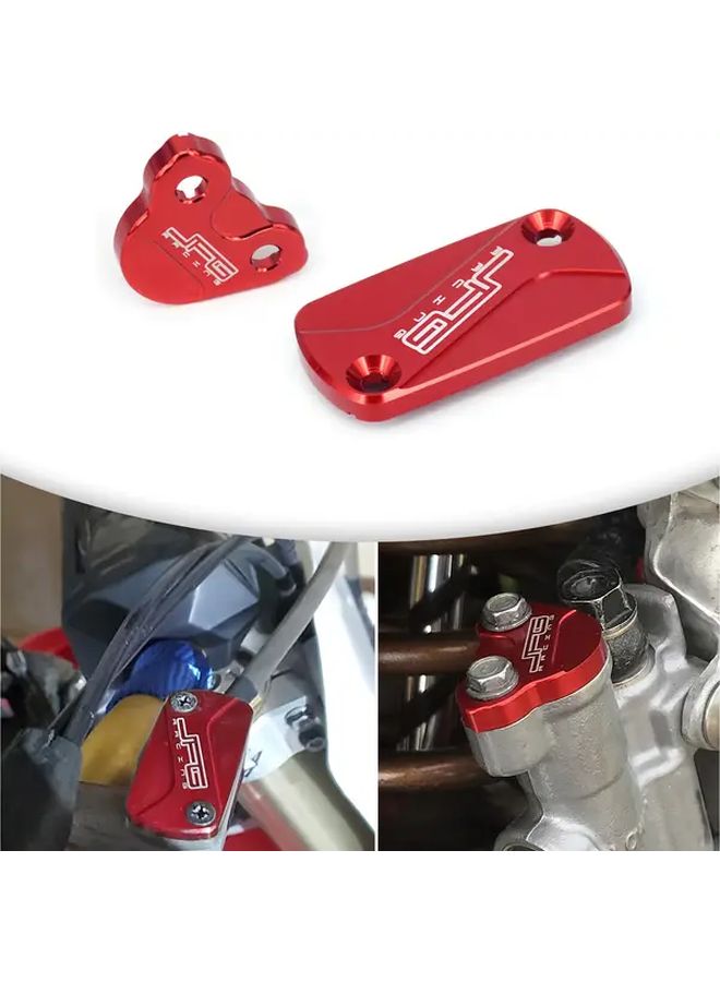غطاء خزان سائل فرامل دراجة نارية أحمر للهوندا CRF250L CR125 CRF250R CR500R XR250 400R GROM125 MSX125 - Image 1